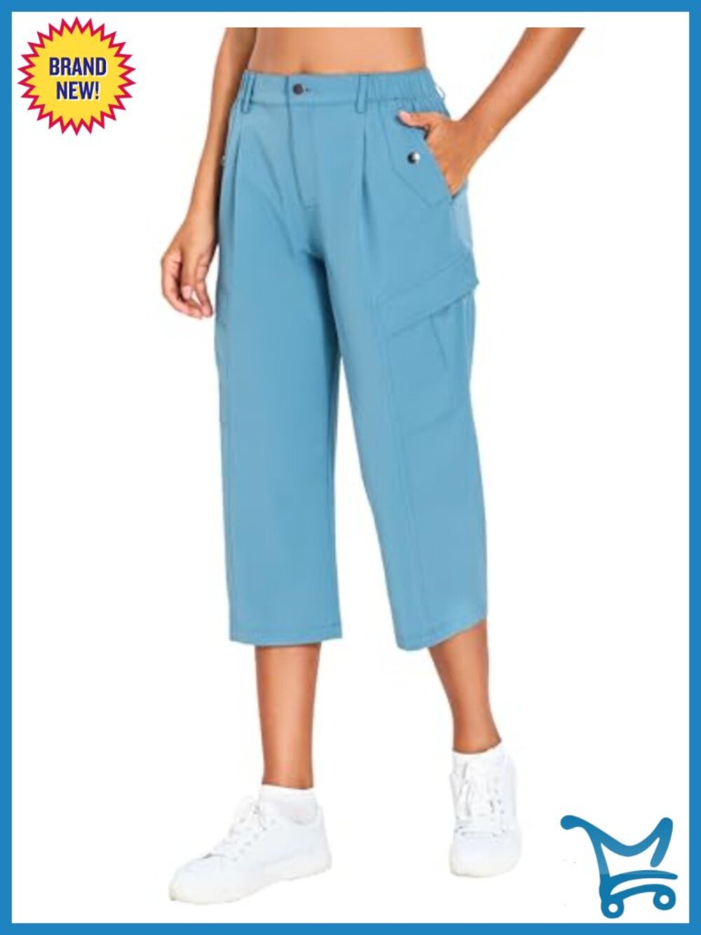 Quick Dry Hiking Cargo Capris Stretch UPF 50+